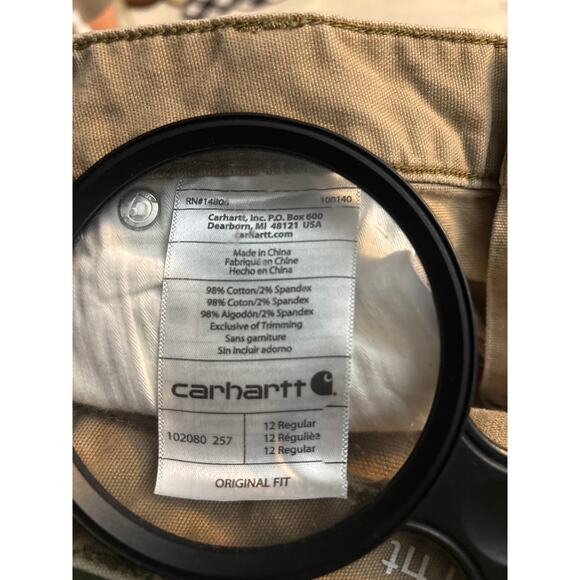 Carhartt Original Fit Jean 12 FLAWS Casual Cabincore Fisherman Heritage Workwear - Picture 14 of 14